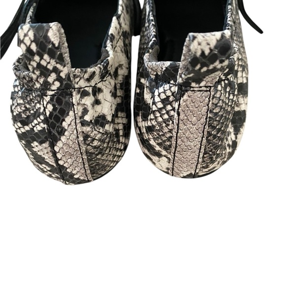 Rag & Bone Black and White Snakeskin Flats - Picture 11 of 15